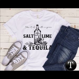 Salt lime and tequila tee